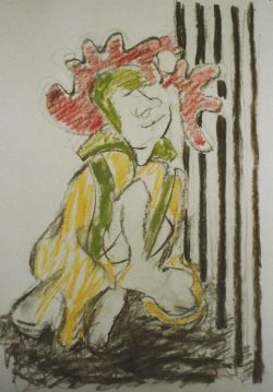 nr. A6, houtskool, 42*30